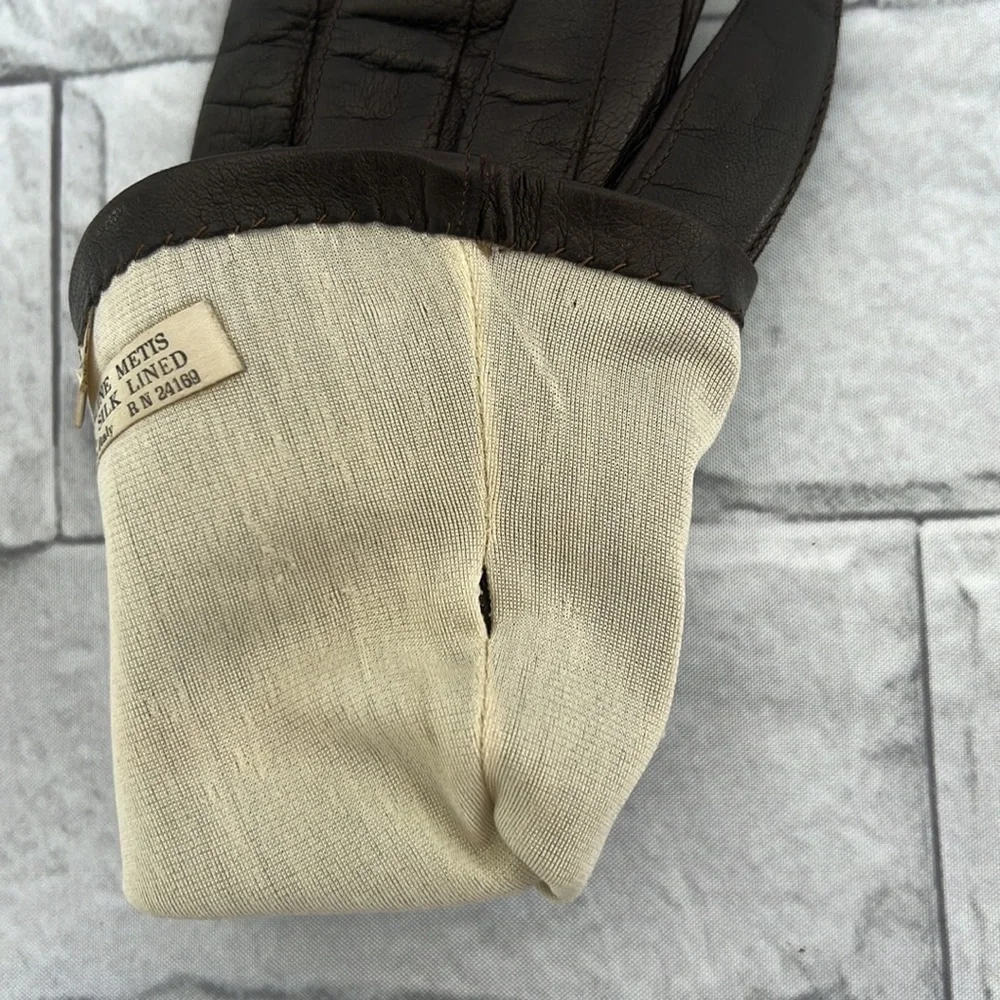 Italian genuine Métis 100% silk lined 6.5 gloves